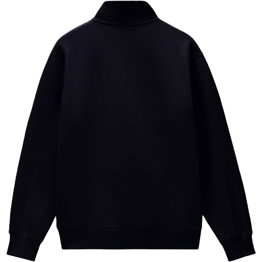 2026 Napapijri Mens Box Logo Half Zip Sweat NP0A8B33941 - Black Beauty